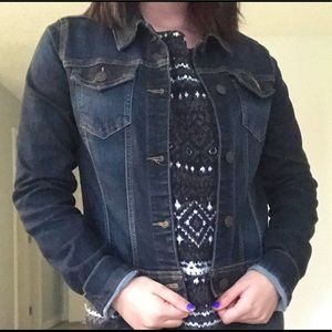 Dark blue jean jacket